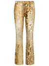 BLUMARINE BEIGE COTTON JEANS