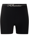 Khaite Bryant Logo Viscose Blend Bike Shorts In Black