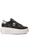 Karl Lagerfeld Kapri Karl Ikonik Platform Sneakers In Schwarz