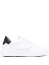 PHILIPPE MODEL PARIS TEMPLE LEATHER SNEAKERS