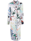 PAUL SMITH FOREST SKETCHES PRINT MIDI SHIRTDRESS