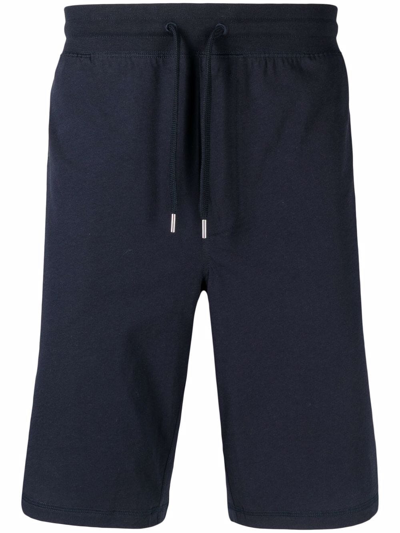 Paul Smith Logo-patch Track Shorts In Blu