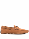 Tod's Gommino Suede Loafers In Braun