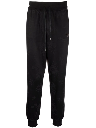 Vivienne Westwood Logo-embroidered Jersey Track Pants In Black