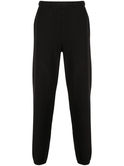 Les Tien Straight-leg Cotton Sweatpants In Schwarz