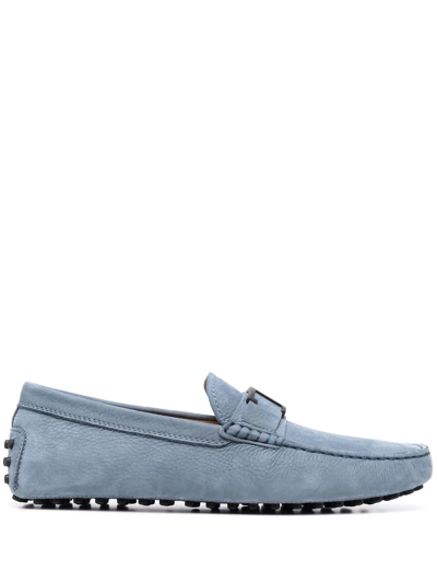 Tod's City Gommino Loafers In Blau