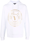 VERSACE JEANS COUTURE ROUND LOGO COTTON HOODIE