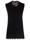 Uma Wang Knitted Vest Top In Schwarz