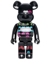 Medicom Toy X Space Invaders Be@rbrick 1000% Figure In Black