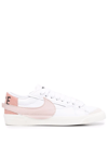 Nike Blazer Low 77 Jumbo "white/pink/oxford" Sneakers In Weiss