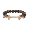 Ananya Labradorite Chakra Bracelet In Labradorite / Yellow Gold / White Diamonds