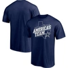 MAJESTIC MAJESTIC NAVY DALLAS COWBOYS HOMETOWN COLLECTION STATE SHAPE T-SHIRT