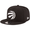 New Era Toronto Raptors Ball Logo 9fifty Snapback Cap In Black