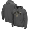 COLOSSEUM COLOSSEUM CHARCOAL ARMY BLACK KNIGHTS ARCH & LOGO 3.0 PULLOVER HOODIE