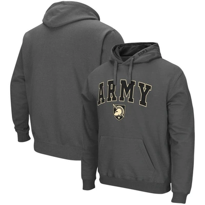 Colosseum Men's  Charcoal Army Black Knights Arch And Logo 3.0 Pullover Hoodie