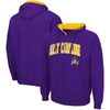 Colosseum Men's Ecu Pirates Arch And Logo 3.0 Full-zip Hoodie In Purple