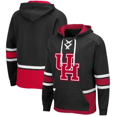 Colosseum Black Houston Cougars Lace Up 3.0 Pullover Hoodie
