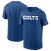 Nike Indianapolis Colts Primetime Wordmark Essential  Men's Nfl T-shirt In Royal