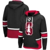 Colosseum Black Stanford Cardinal Lace Up 3.0 Pullover Hoodie In Black