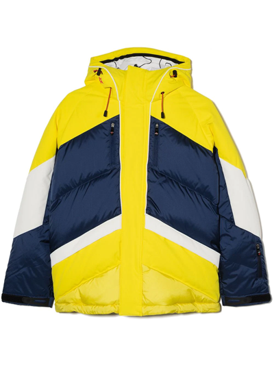 Perfect Moment Teen Colour-block Padded Jacket In Blue