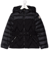 MONCLER LOGO-PATCH PADDED HOODED COAT