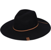 New Era Women's Black San Francisco 49ers Willow Wide Brim Fedora In Black
