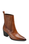 Journee Signature Markka Chelsea Boot In Cognac