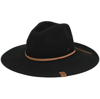 New Era Women's Black Tampa Bay Buccaneers Willow Wide Brim Fedora In Black