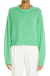 Loulou Studio Bruzzi Oversize Wool & Cashmere Sweater In Grass