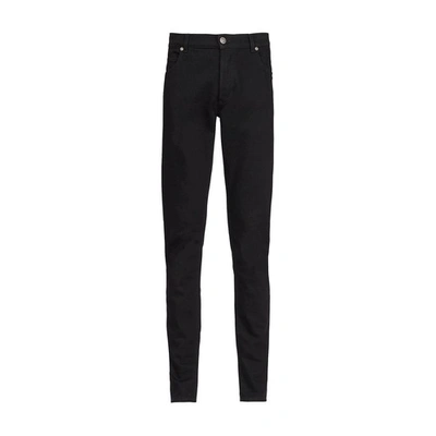 Balmain Slim Cut Cotton Jeans In Black