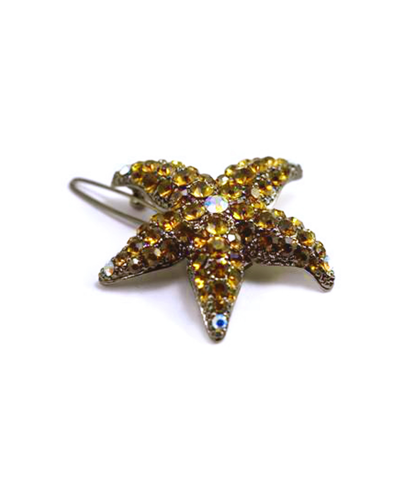 Soho Style Small Starfish Barrette In Topaz