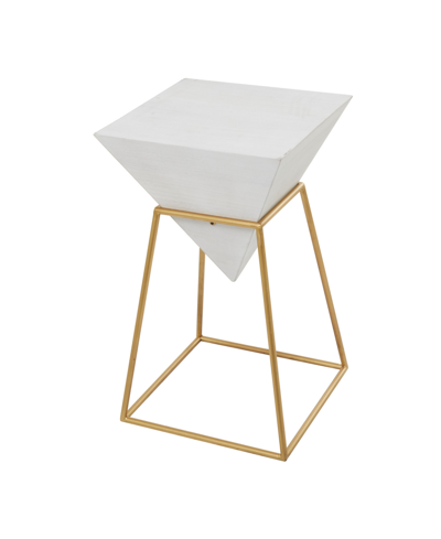 Rosemary Lane Metal Modern Accent Table In Gold-tone