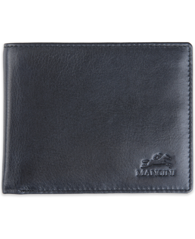 Mancini Men's Bellagio Collection Center Wing Bifold Wallet With Coin Pocket In Black