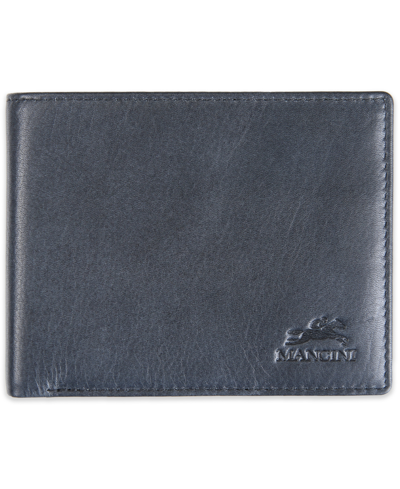 Mancini Men's Bellagio Collection Bifold Wallet With Coin Pocket In Black