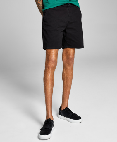And Now This Men's Stretch Chino Shorts In Black