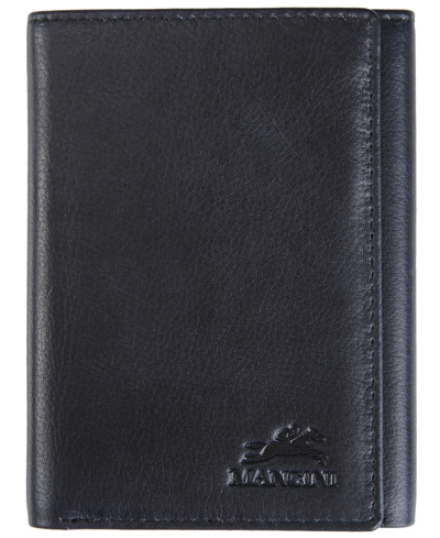 Mancini Men's Bellagio Collection Trifold Wallet In Black