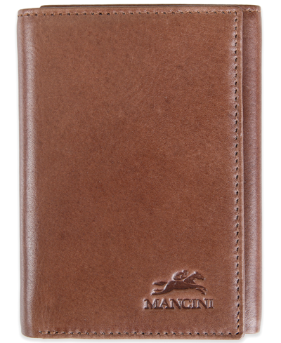 Mancini Men's Bellagio Collection Trifold Wallet In Brown