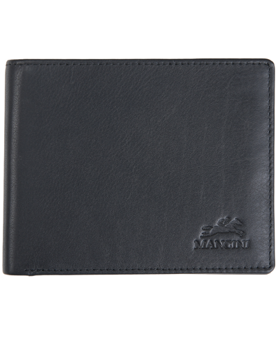 Mancini Men's Monterrey Collection Center Wing Wallet In Black