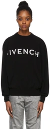Givenchy Logo Jacquard Cashmere Sweater In Black,white