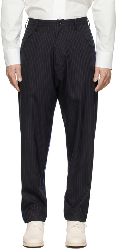 Sulvam Black Side Piping Trousers