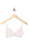 Calvin Klein Triangle Cup Bralette In 2nt Nymph Thigh