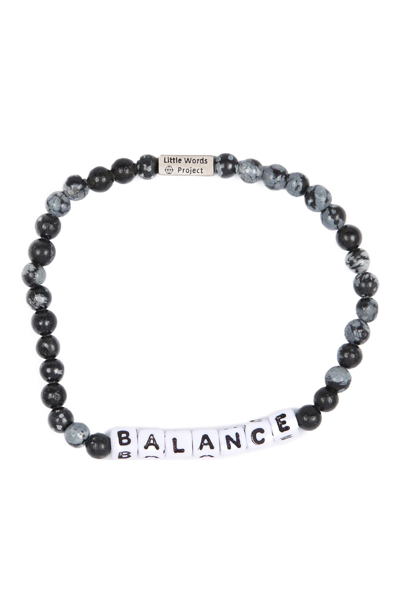 Little Words Project Unisex Balance Stone Snowflake In White