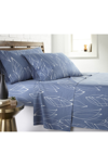 Southshore Fine Linens Premium Collection Ultra Soft Botanical Forest Sheet Set In Blue