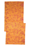 French Home Renaissance Linen Table Runner In Gold And Grape