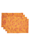 French Home Renaissance Linen Placemat In Gold And Grape
