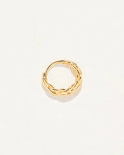 Piercing 10mm Twisted Braid Clicker In Gold