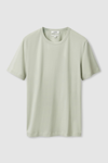 Cos Regular-fit Brushed Cotton T-shirt In Green