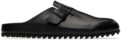 Officine Creative Black Agorà 004 Slippers In Nero