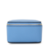 Smythson Large Square Trinket Case In Panama In Nile Blue