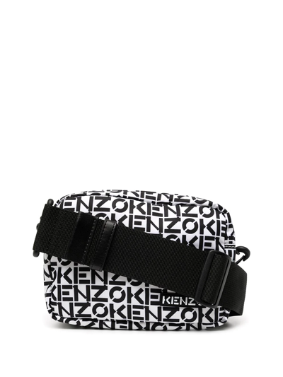 Kenzo Logo-print Satchel Bag In Multicolor